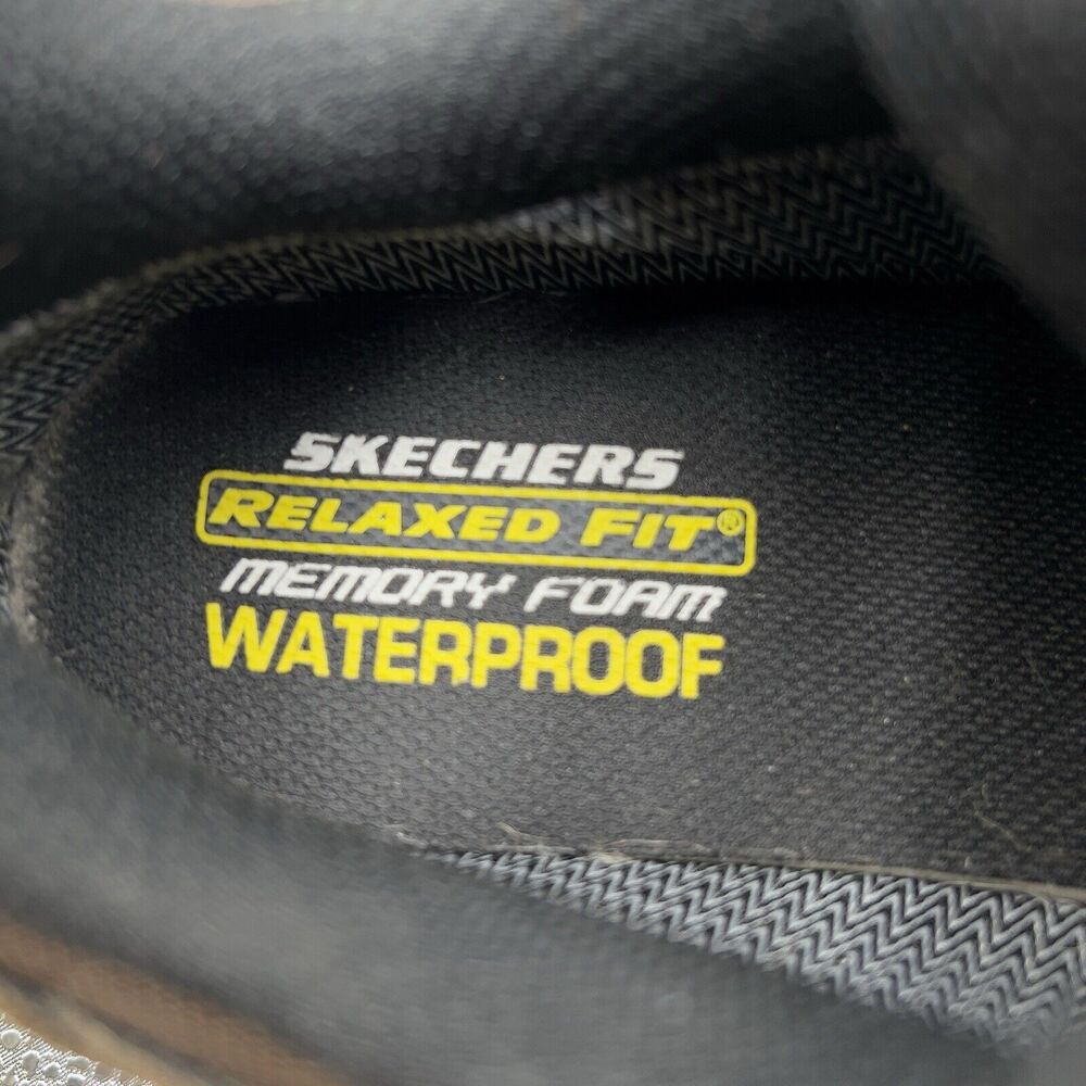 Skechers Hiking Trailing Running Shoes Mens 12‎ Relment Songeo Brown Leather - Picture 8 of 10